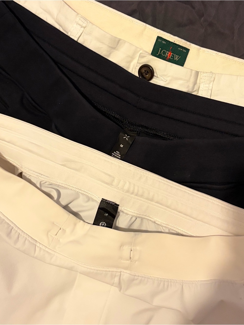Men's Lot 3 Shorts Lululemon Ten Thousand J. Crew M 5-Inch 31-32